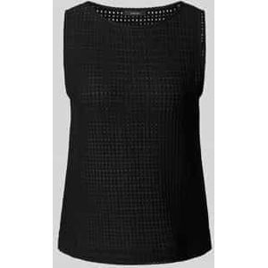 Regular fit top van katoenmix, model 'Idali'