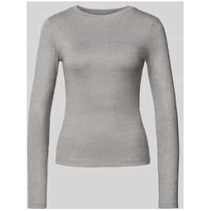 Slim fit shirt met lange mouwen van viscosemix, model 'Eleinas'