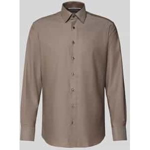 Eterna - Overhemd - Donkerbruin - MODERN FIT - NON IRON