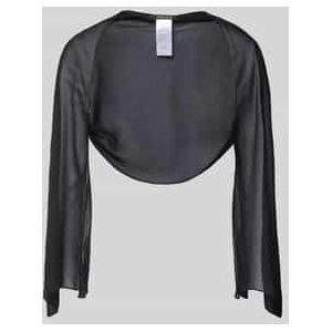 Bolero met opengewerkte voorkant