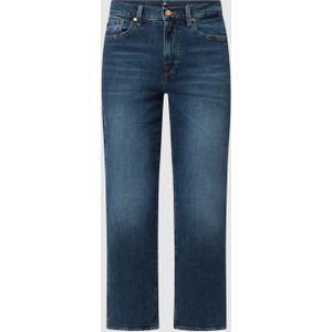 Korte straight fit jeans met stretch, model 'The Modern Straight'