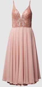 Cocktailjurk met kralen en siersteentjes