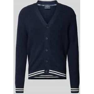 OLYMP Casual Vest marine, Gestreept