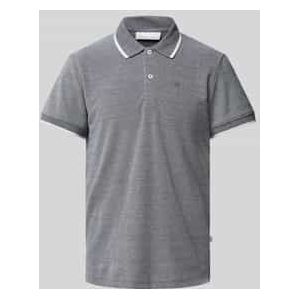 Slim fit poloshirt met logostitching, model 'TRISTAN'