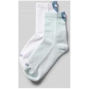 Sokken met logoprint in een set van 2 paar, model 'Crew'