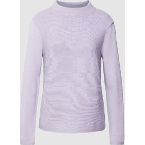 Gebreide pullover met opstaande kraag