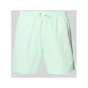 Relaxed fit zwembroek met labelprint, model 'ORIGINAL CALI'