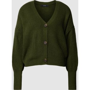 Gebreide cardigan met knoopsluiting, model 'LEA'