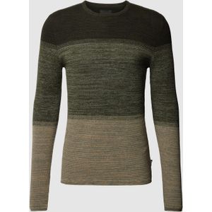 Gebreide pullover in colour-blocking-design, model 'PANTER'