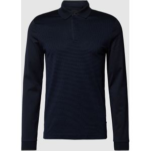 Poloshirt met lange mouwen, model 'Pleins'