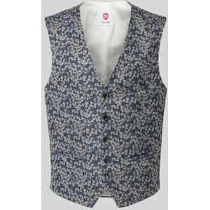 Slim fit gilet met paspelzakken
