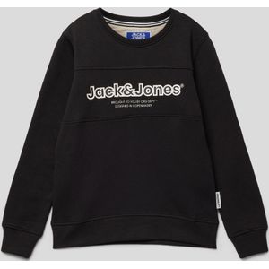 Sweatshirt met labelprint, model 'JORLAKEWOOD'