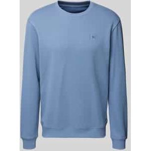 Sweatshirt met labeldetail