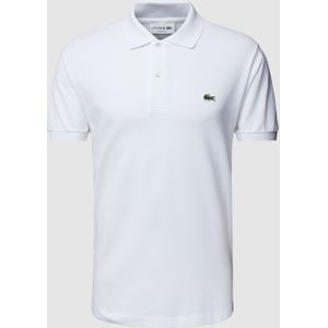 Classic fit poloshirt met labeldetail