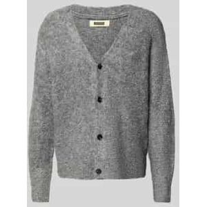 Gebreid jack met V-hals, model 'Koon'