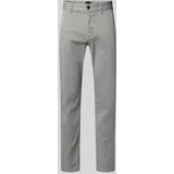 Slim fit chino van katoenmix