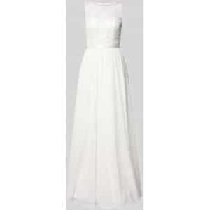 Avondjurk met kant en tailleband