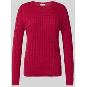 Gebreide pullover met kabelpatroon