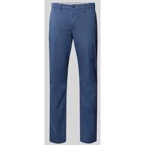 Straight fit chino van katoenmix