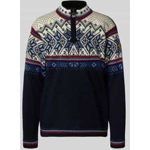 Wollen pullover met schipperskraag