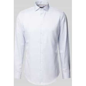 Regular fit zakelijk overhemd met kentkraag