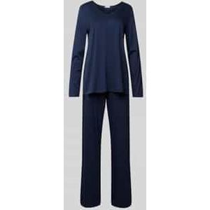 Hanro - Pyjama - Donkerblauw - 2-delig - Jersey