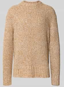 Relaxed fit wollen pullover met extra brede schouders, model 'CHICAGO'