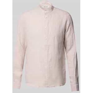 Slim fit vrijetijdsoverhemd van linnen, model 'Anton'