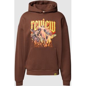 Hoodie met labelprint