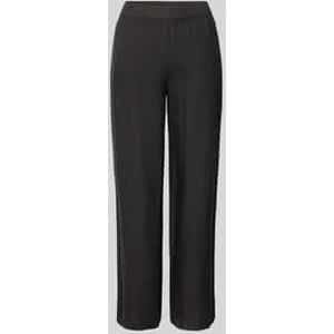 Relaxed fit linnen broek met steekzakken, model 'Emmi'