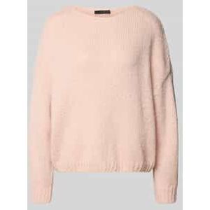 Relaxed fit gebreide pullover met boothals