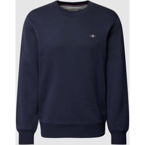 Regular fit sweatshirt met labelstitching, model 'SHIELD'
