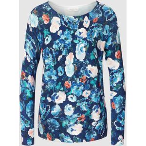 Sweatshirt met all-over bloemenmotief