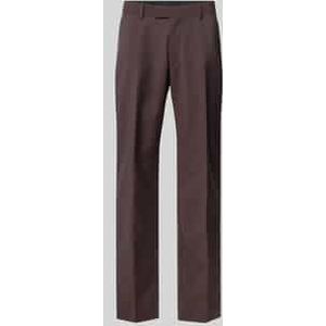 Regular fit pantalon van wol met persplooien, model 'Tenuta'