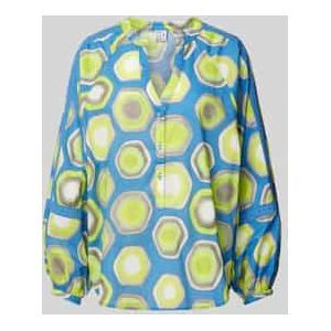 Blouse met all-over print