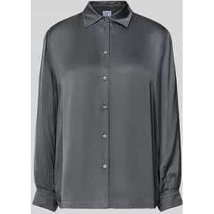 Regular fit blouse van viscose met knoopsluiting