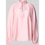 ICHI - KARLANI - Damesblouse - Regular Fit - Druppelvormige Hals