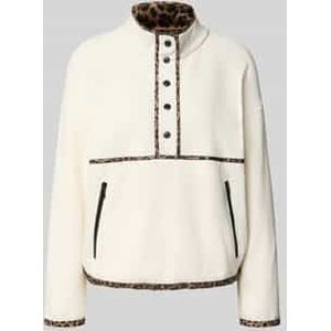 Sweatshirt met opstaande kraag