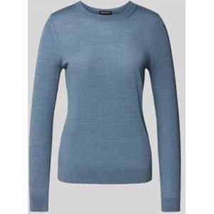 Regular fit gebreide pullover van pure scheerwol, model 'FERPINA'