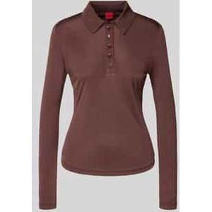 Slim fit shirt met lange mouwen van pure viscose, model 'DAROSEVIL'