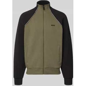 Regular fit sweatjack van katoenmix