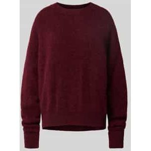 Oversized gebreide pullover met ribboorden, model 'VITOW'