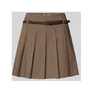 Minirok met viscose in geplooide look