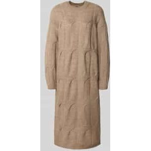 Relaxed fit gebreide jurk met wol, model 'JENNA'