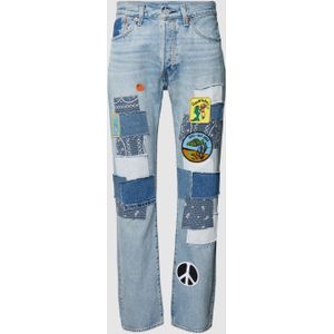 Jeans met patches, model 'SURF'