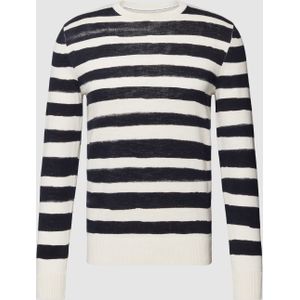 Gebreide pullover met streepmotief, model 'printed stripe knitter'