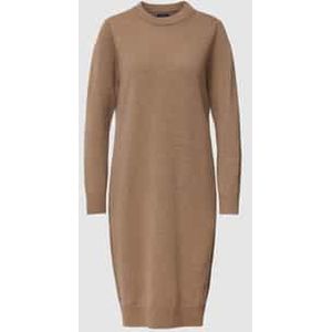 Knielange jurk van wol
