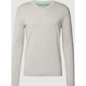 Gebreide pullover met V-hals