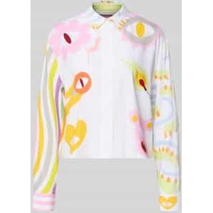 Overhemdblouse van zijdemix