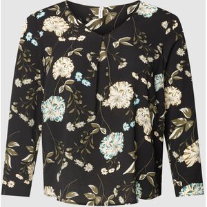 PLUS SIZE blouse met all-over bloemenmotief, model 'CARLUXMIE'